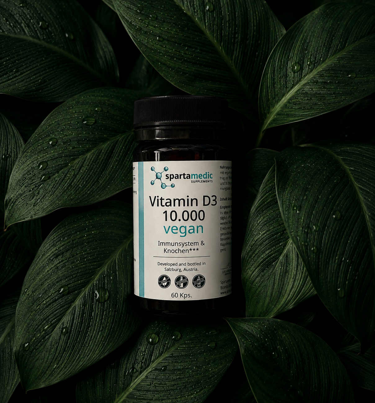 Vitamin D3 | Hochdosiertes Vitamin D aus Algen | Spartamedic